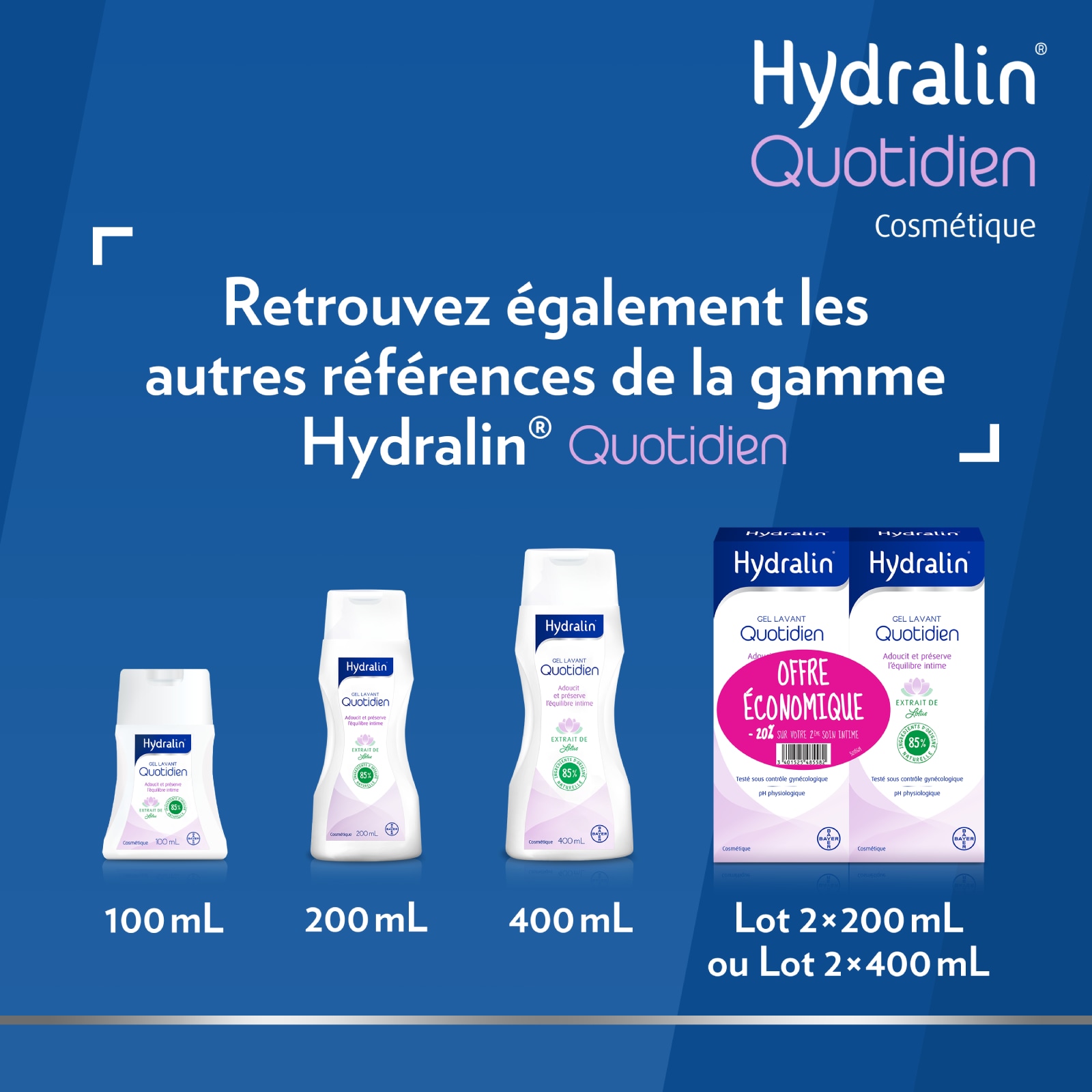 Lingettes Hydralin Quotidien